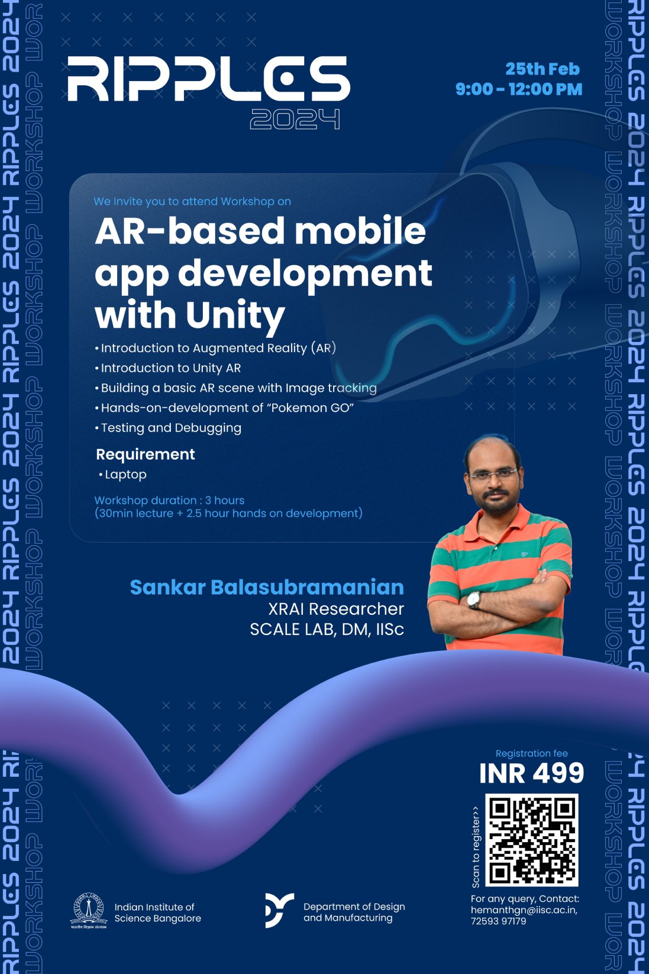 Workshop on AR-based Mobile App Development using Unity during RIPPLES Open Day 2024