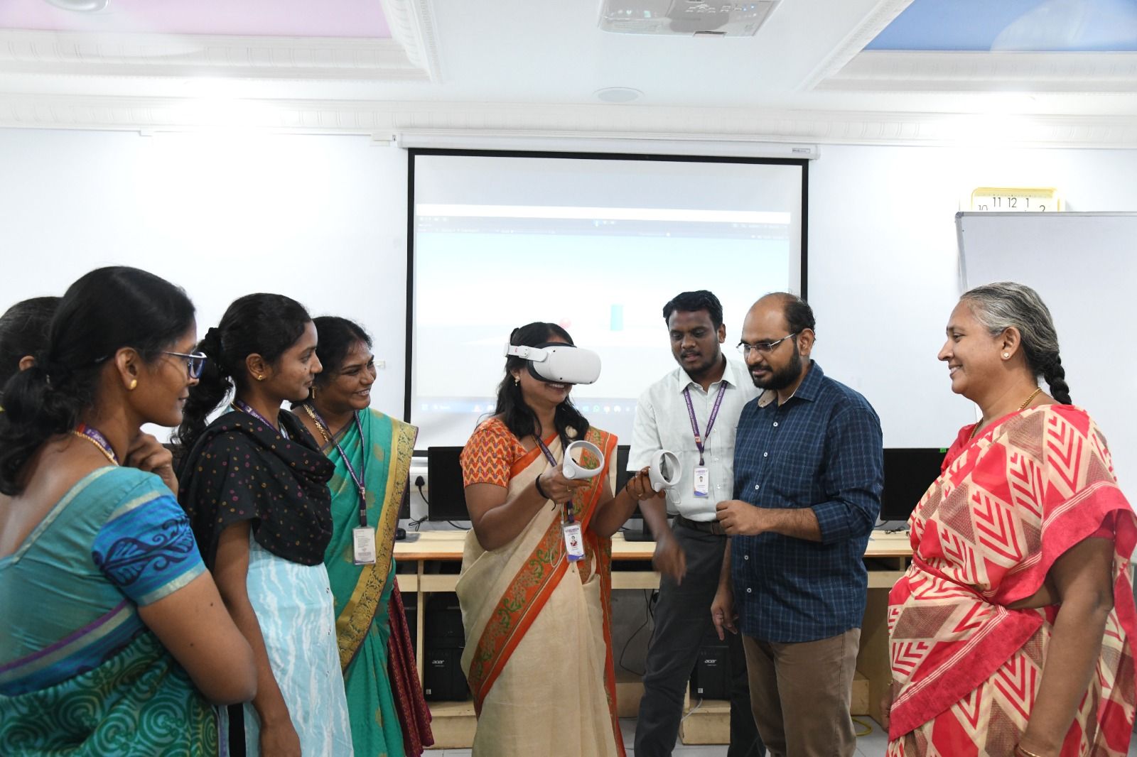 Invited Talk on AR for School Education at Sandhanam Vidyalaya, Trichy