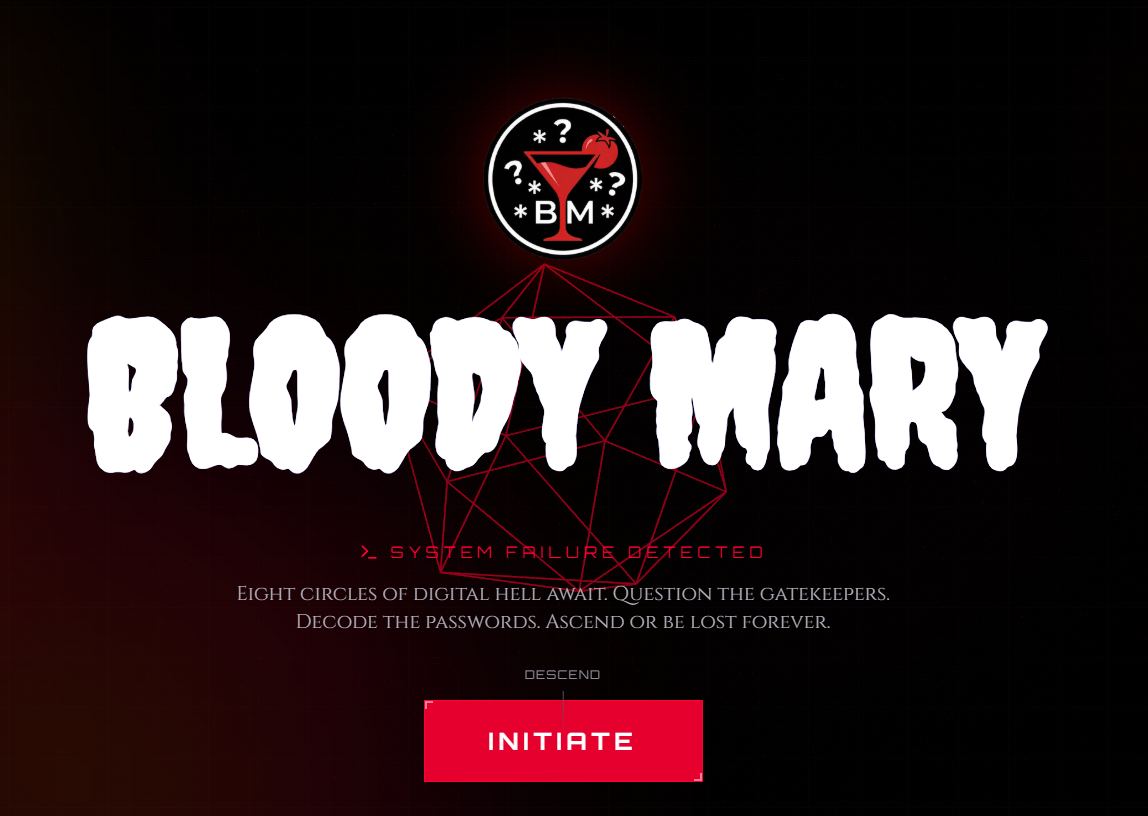 Bloody Mary Game Interface