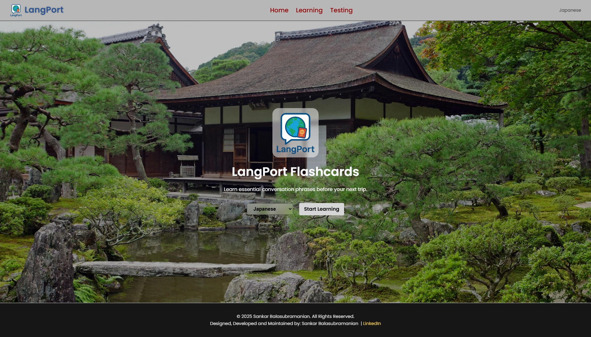 Interactive Flashcard Interface